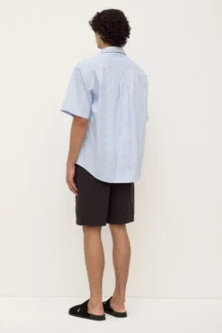 Aron Poplin Stripe Short Sleeve Shirt