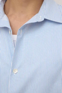 Aron Poplin Stripe Short Sleeve Shirt