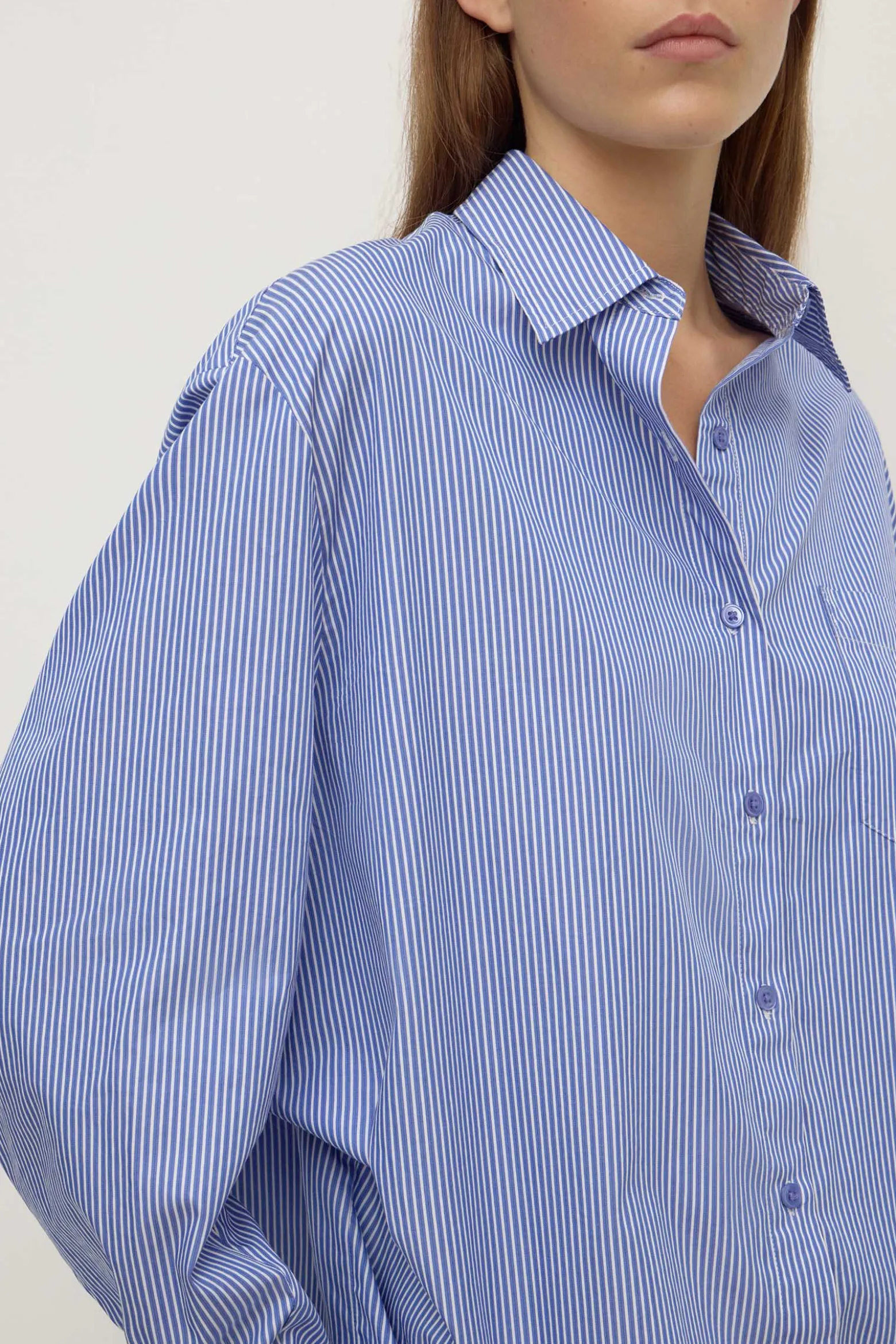 Ava Stripe Poplin Shirt