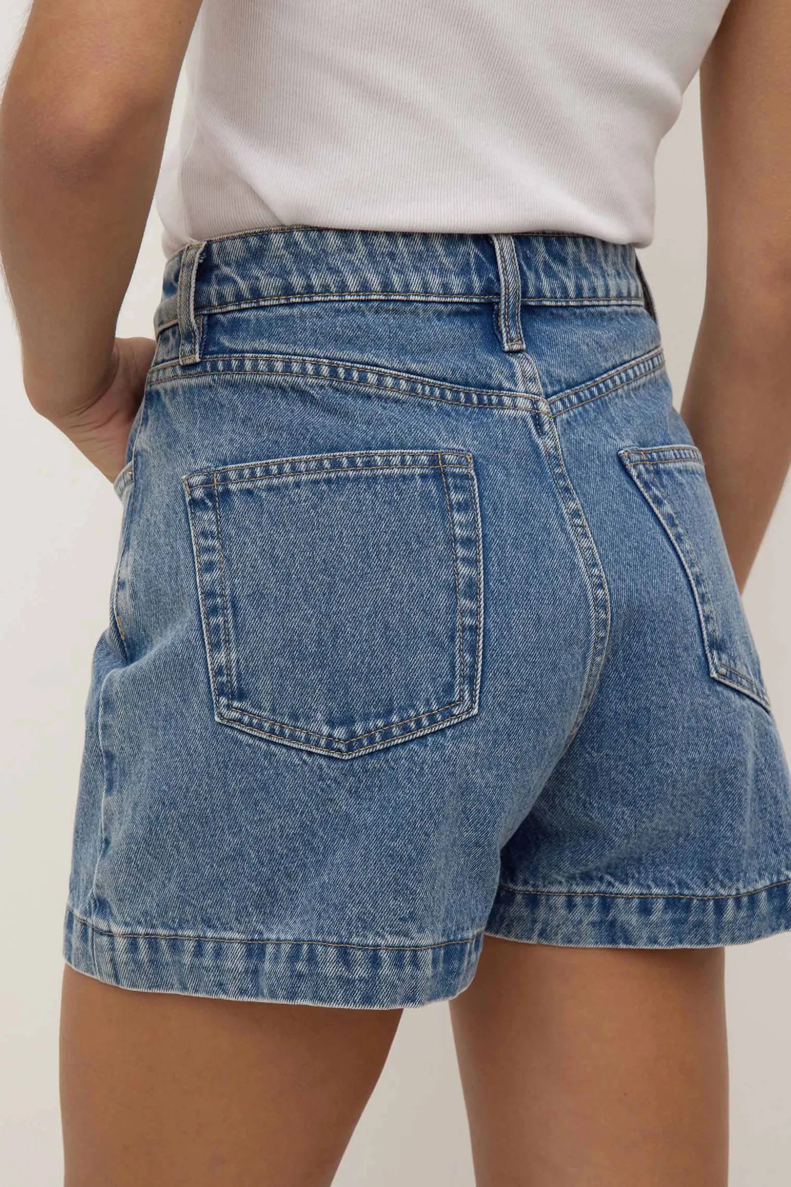 Boxy Denim Short