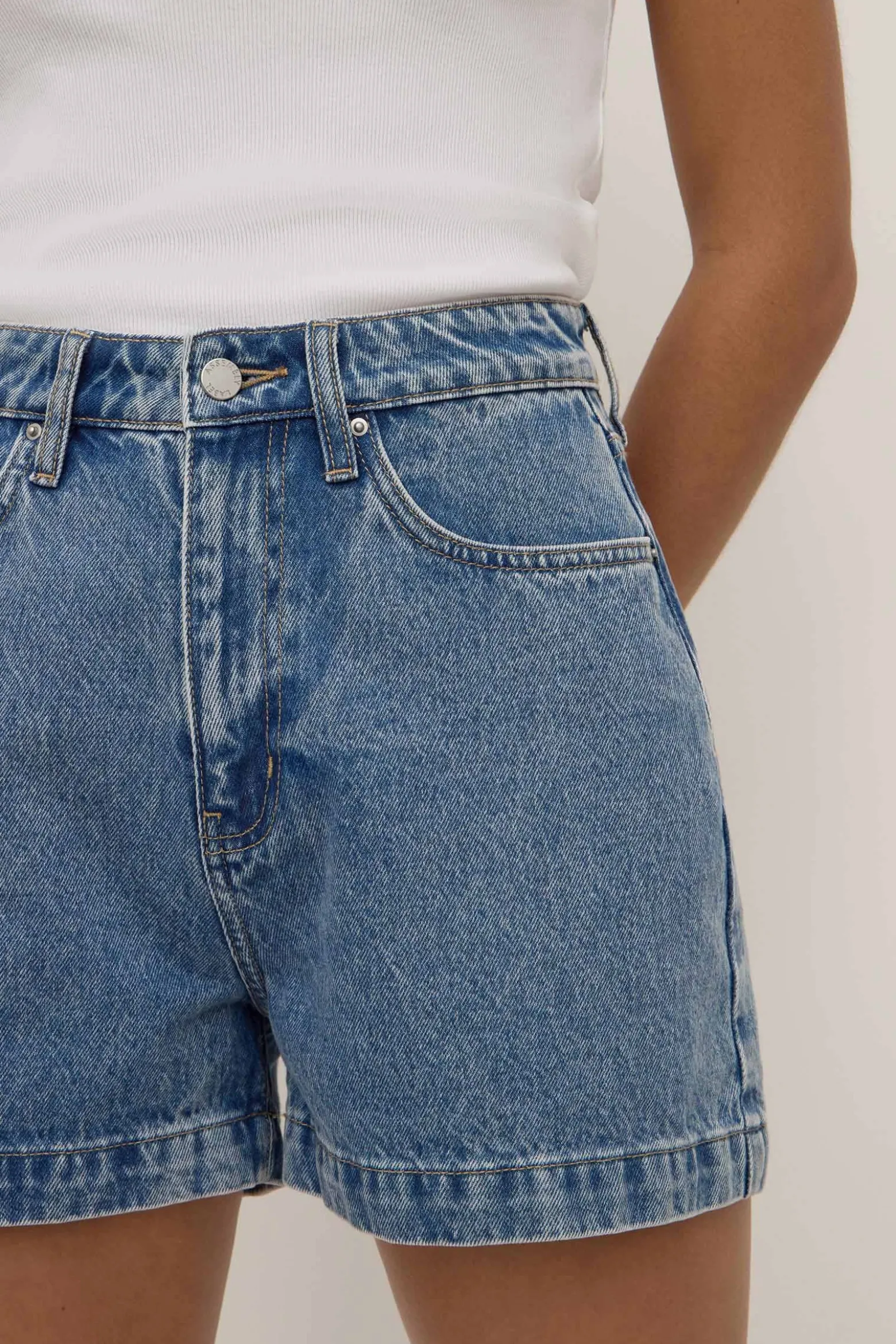 Boxy Denim Short