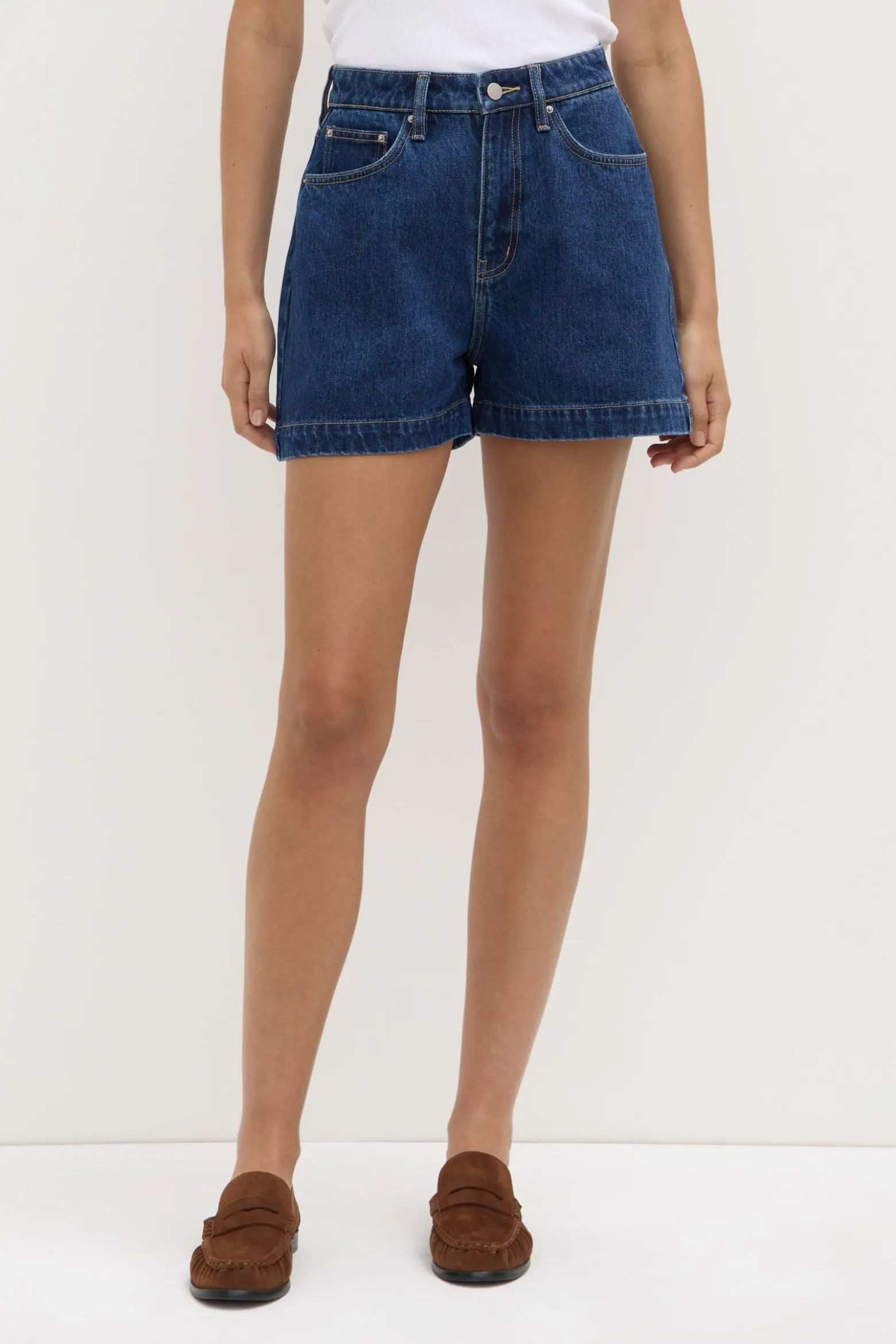 Boxy Denim Short