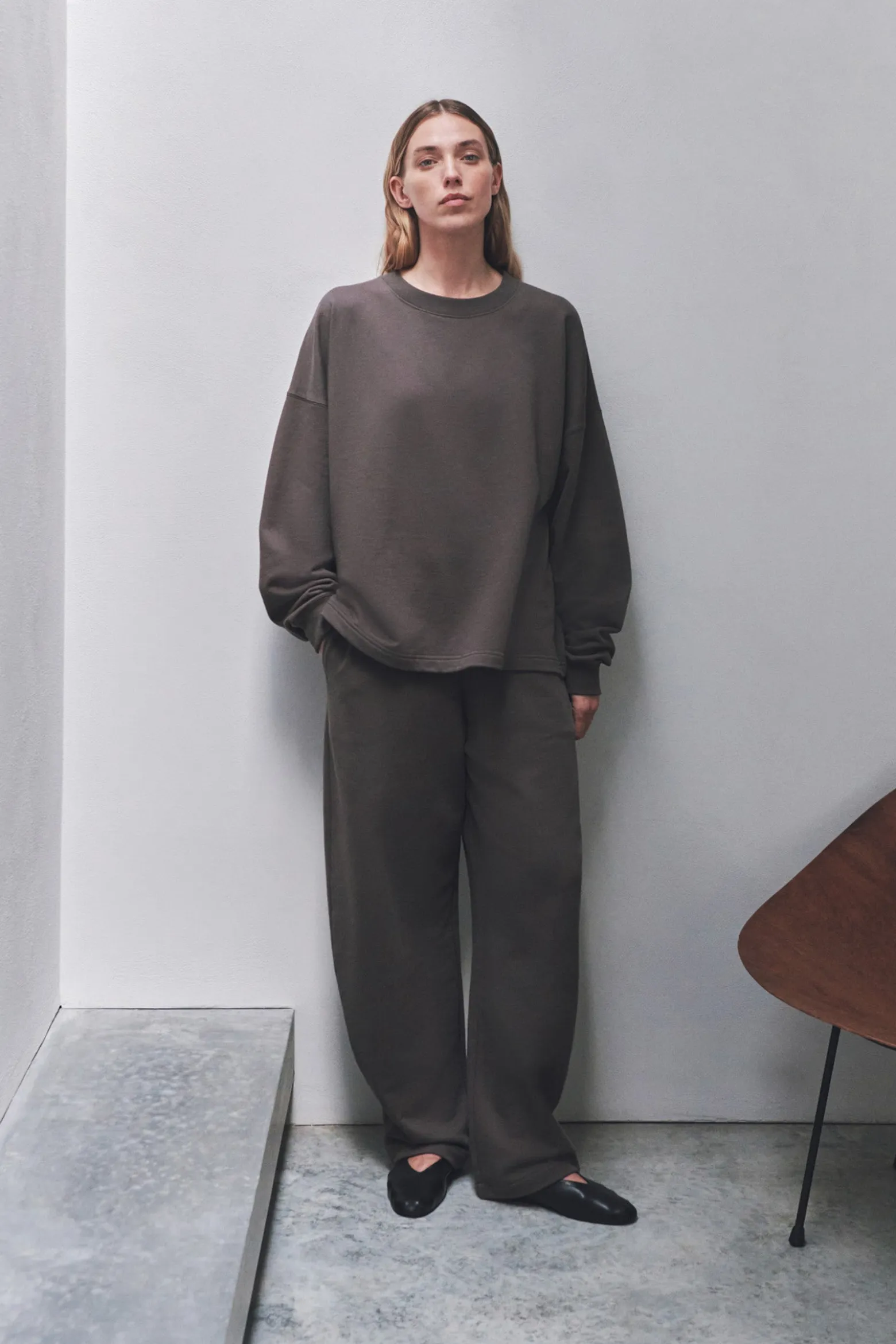 Brushed Cotton Lounge Sweater