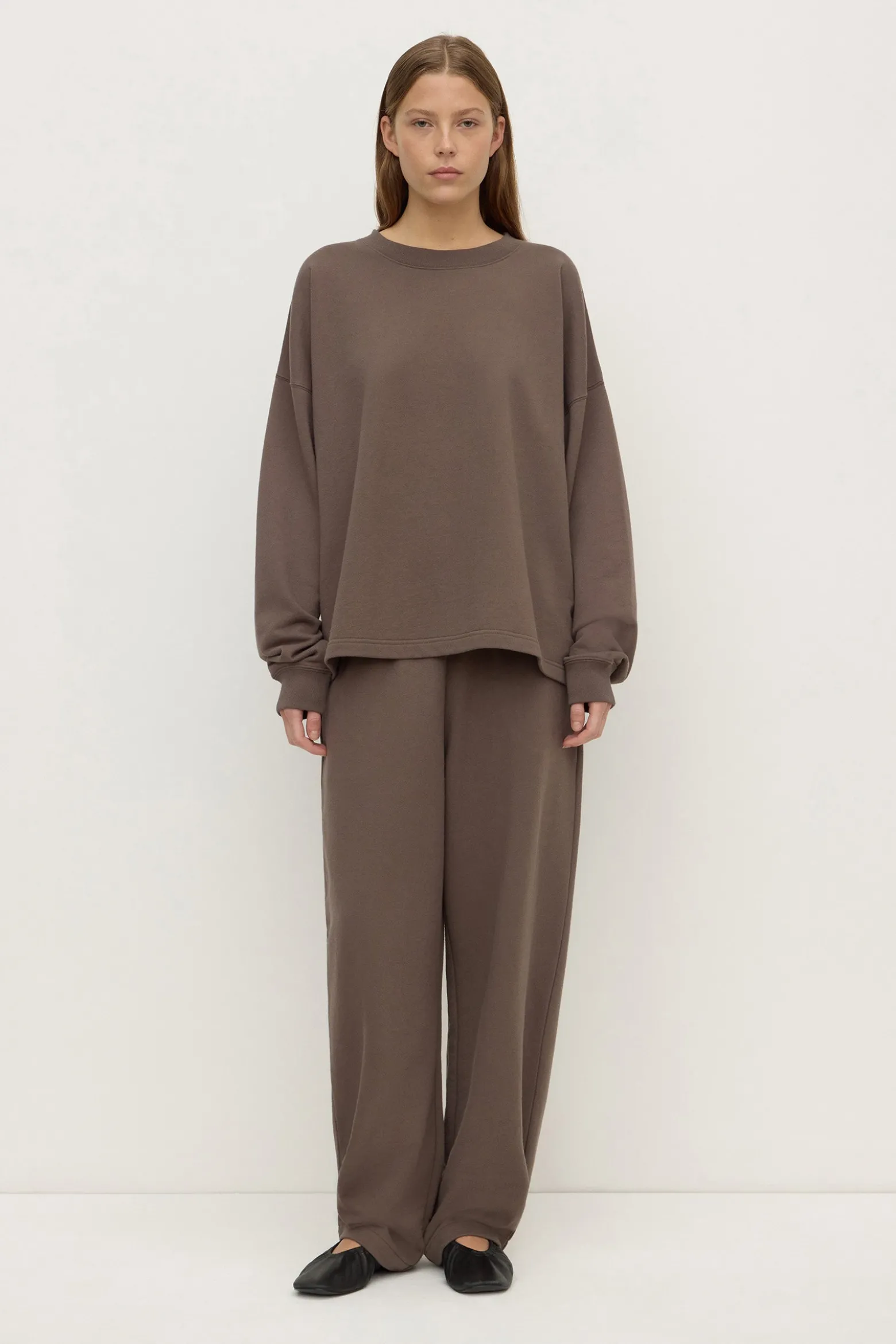 Brushed Cotton Lounge Sweater