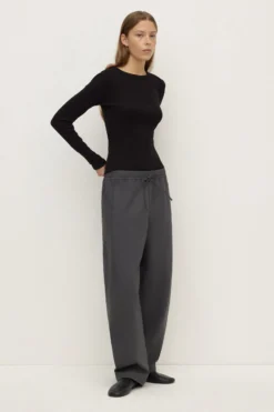 Brynn Brushed Cotton Twill Pant