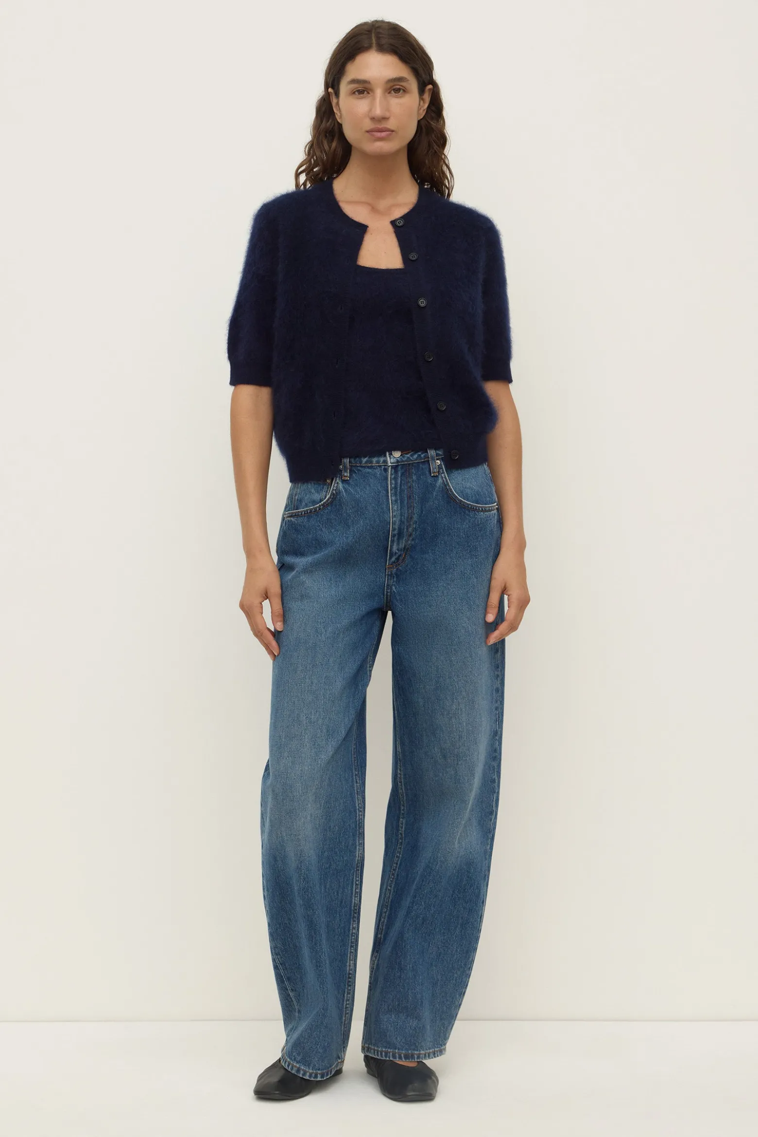 Carina Merino Wool Short Sleeve Cardigan