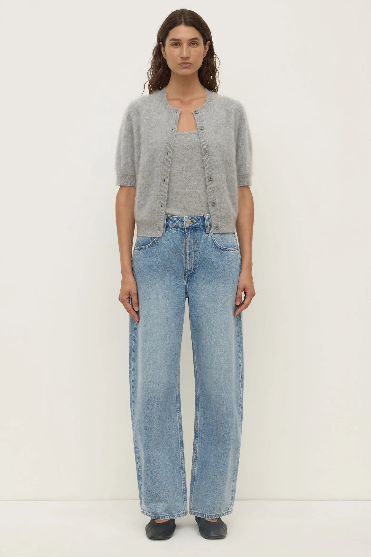 Carina Merino Wool Short Sleeve Cardigan