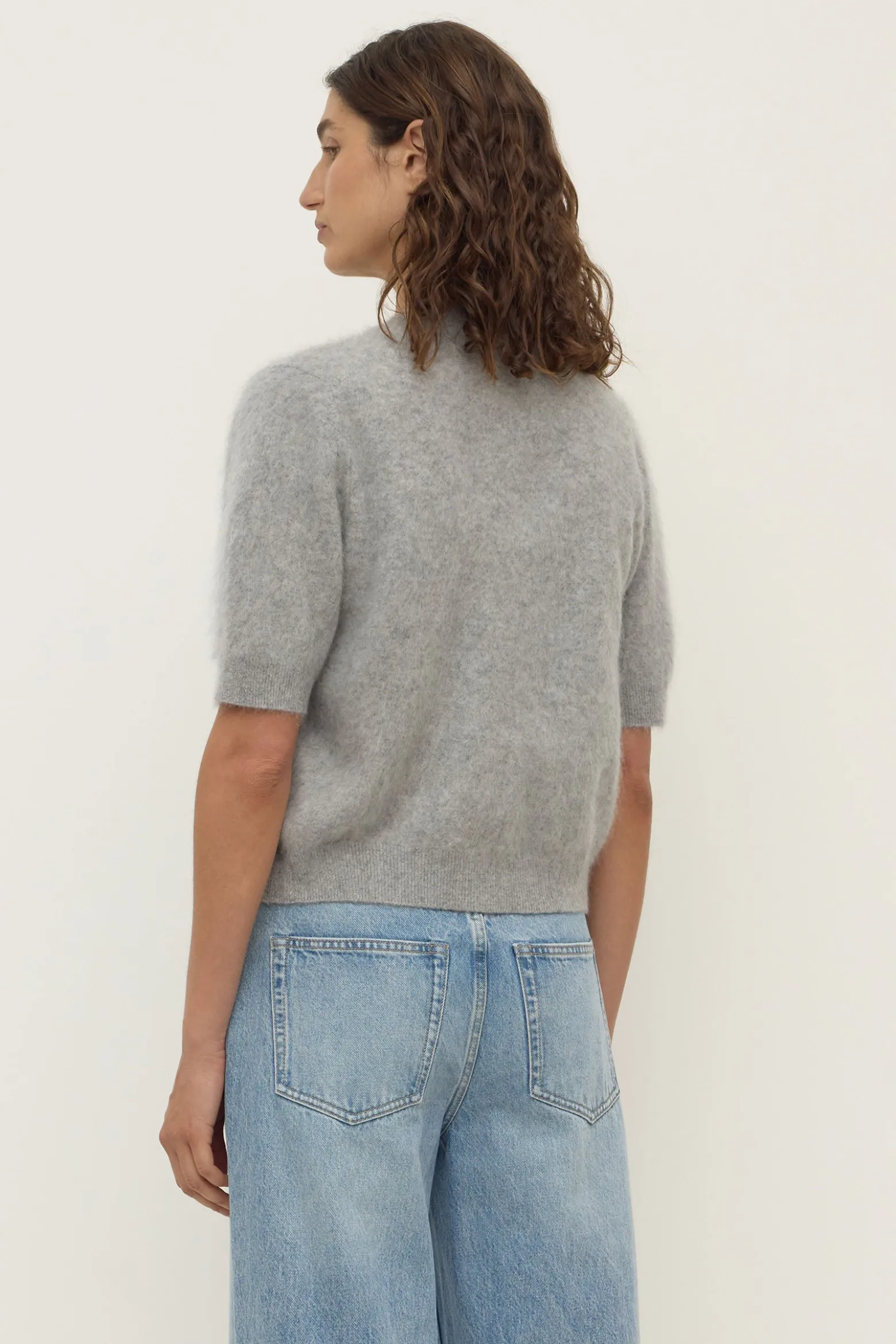 Carina Merino Wool Short Sleeve Cardigan