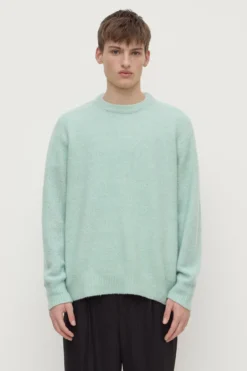 Dover Boucle Knit Cashmere Crew