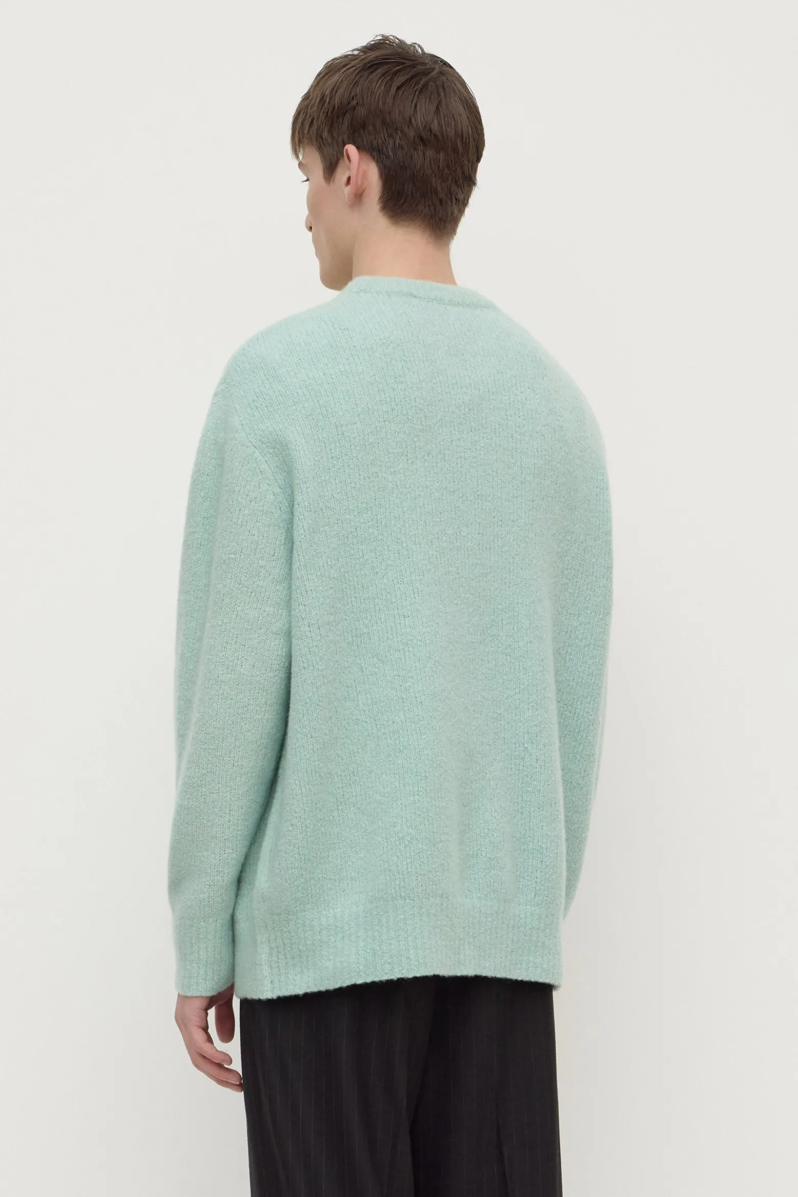 Dover Boucle Knit Cashmere Crew