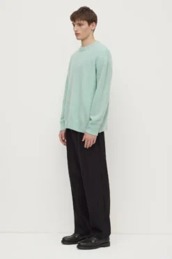 Dover Boucle Knit Cashmere Crew