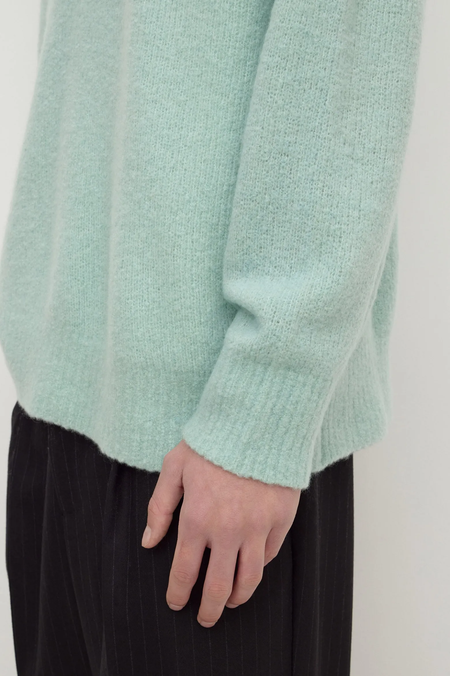 Dover Boucle Knit Cashmere Crew