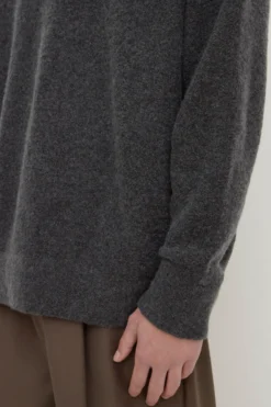 Dover Boucle Knit Cashmere Polo