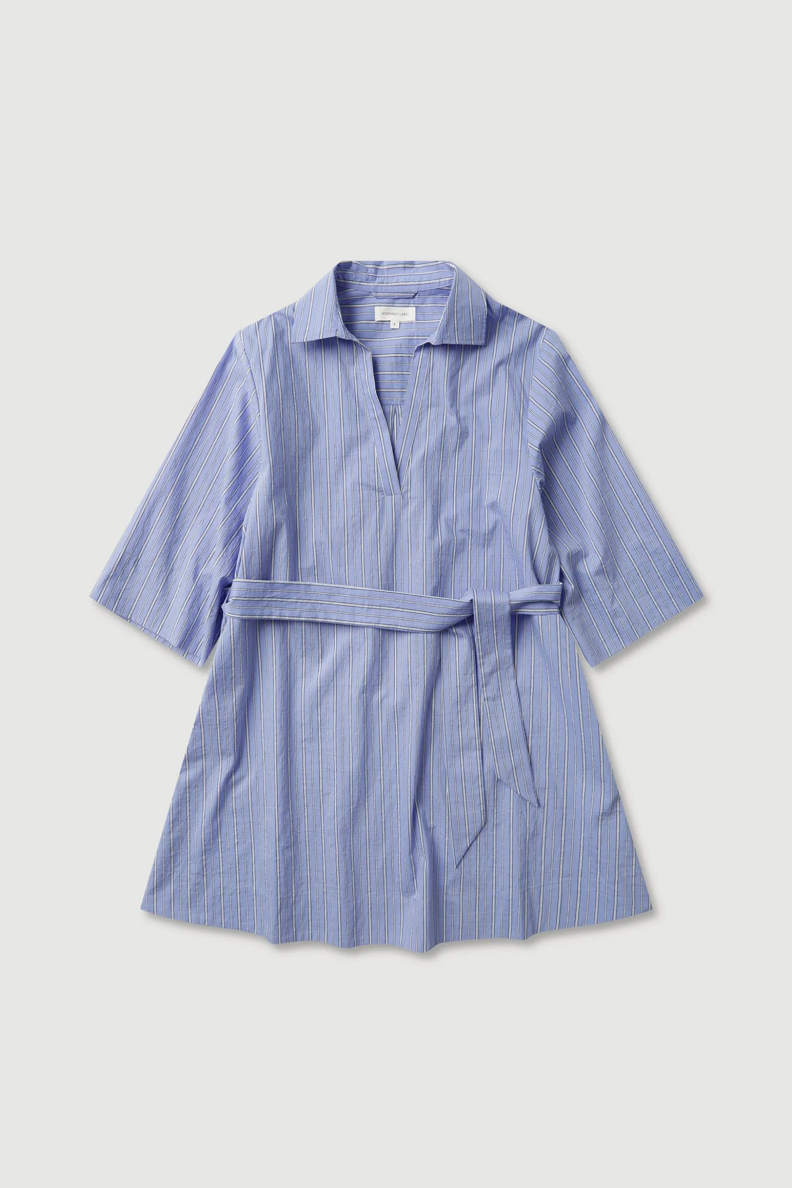 Erina Stripe Mini Shirt Dress