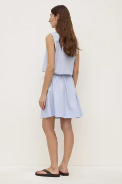 Havana Stripe Poplin Skirt