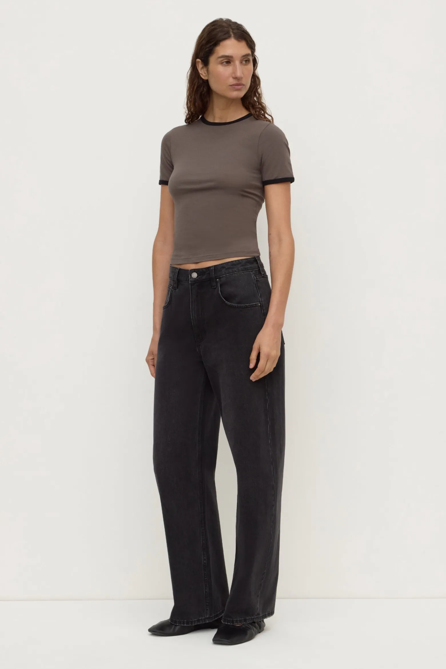 Kourt Contrast Bind Tee