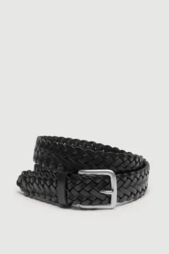 Leather Braided Belt