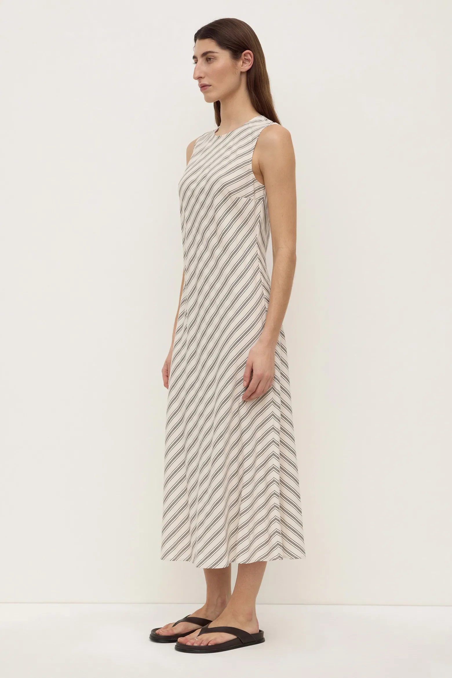 Lenny Stripe Midi Dress