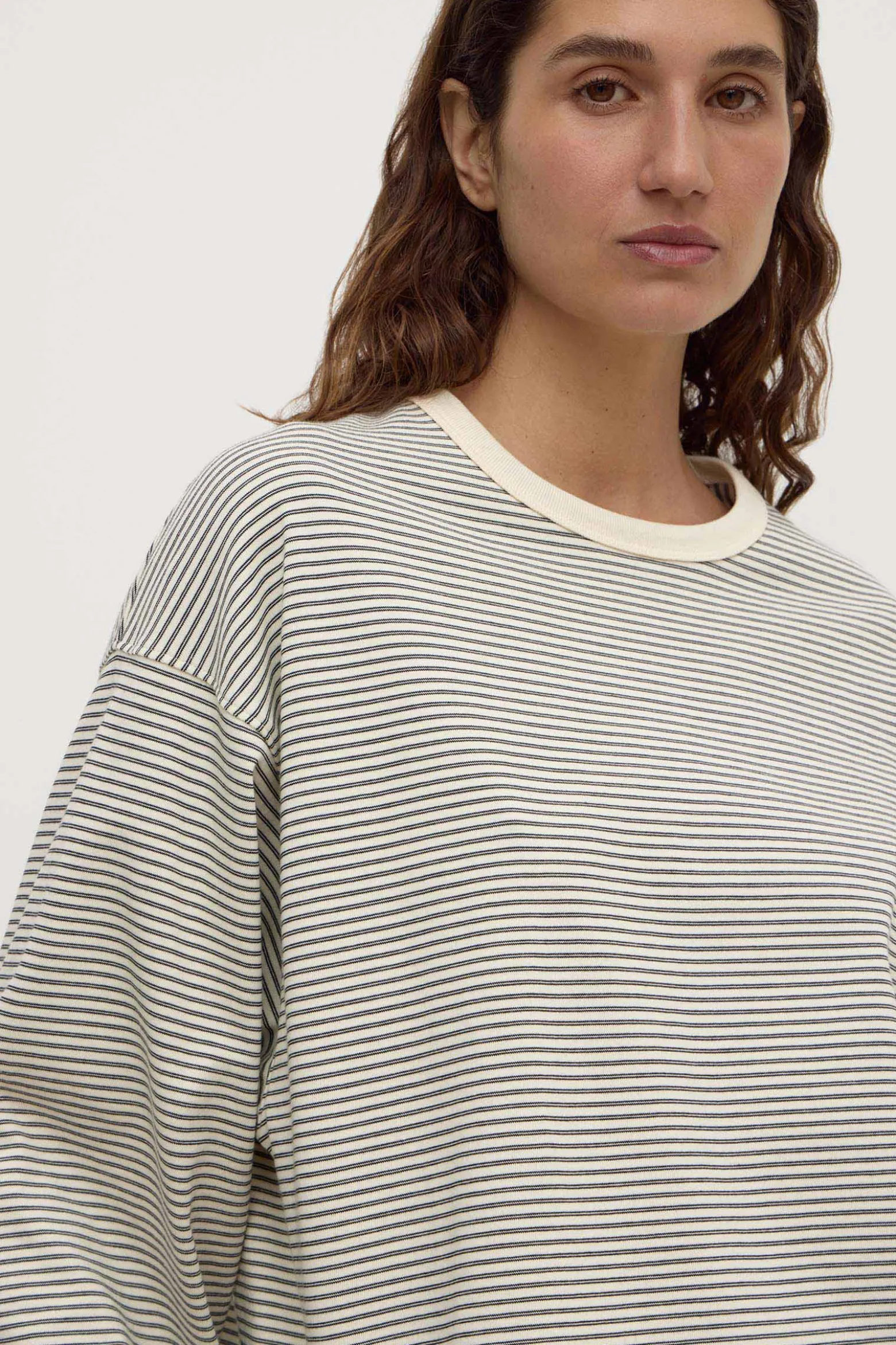 Malone Stripe Wide Sleeve Tee