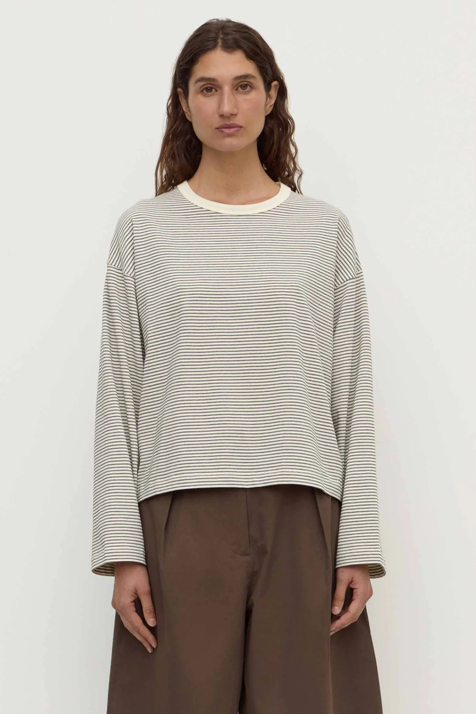 Malone Stripe Wide Sleeve Tee