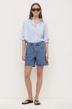 Mid Rise Vintage Denim Short