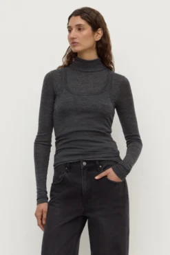 Nora Merino Wool Layered Turtleneck