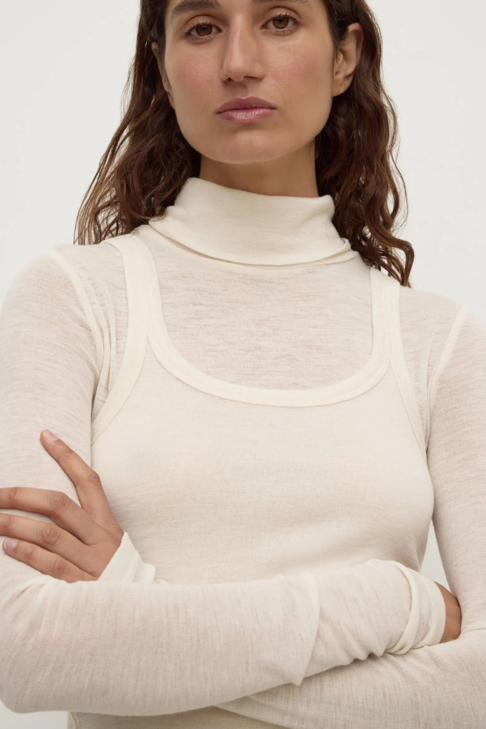 Nora Merino Wool Layered Turtleneck