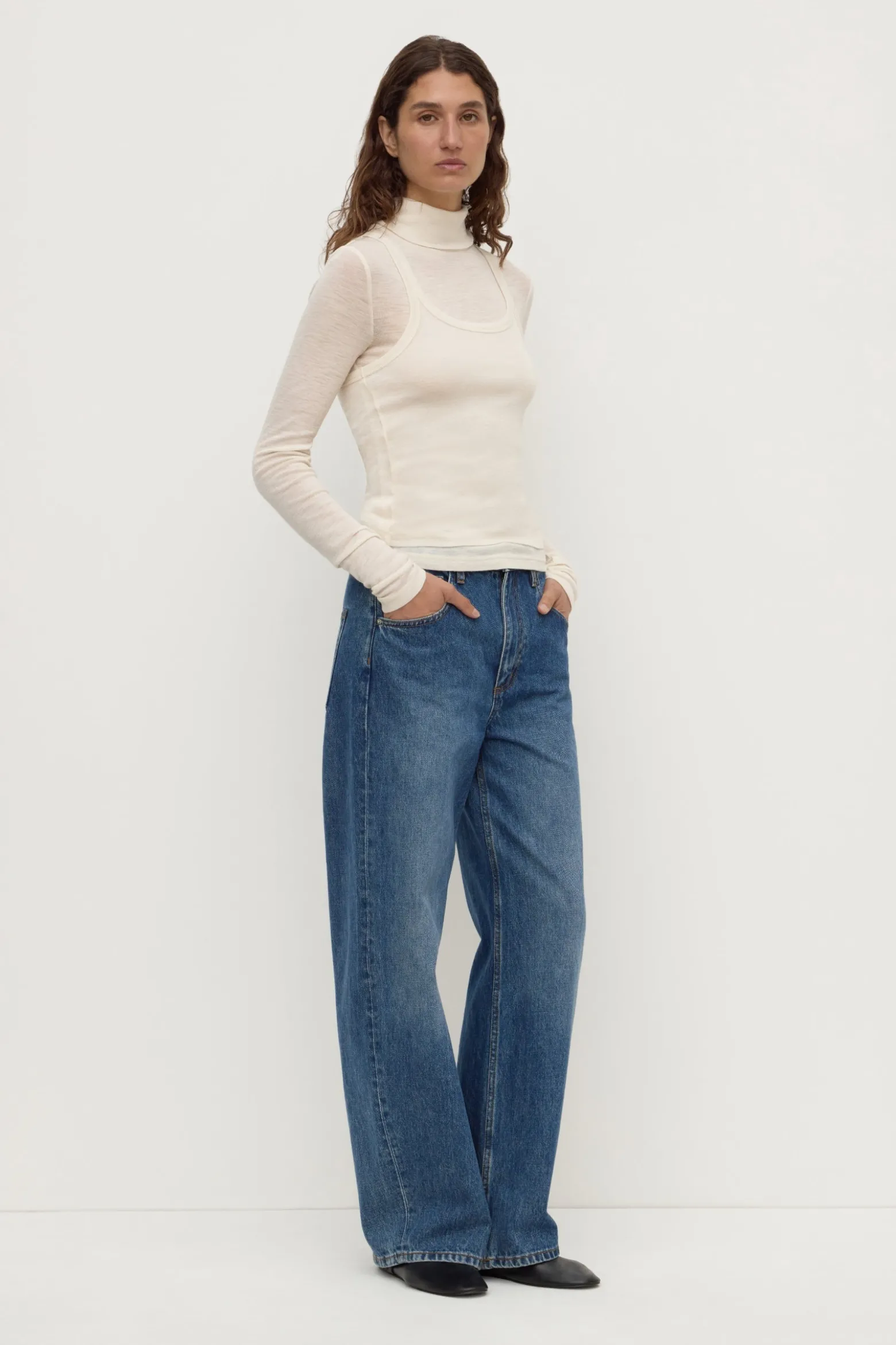 Nora Merino Wool Layered Turtleneck