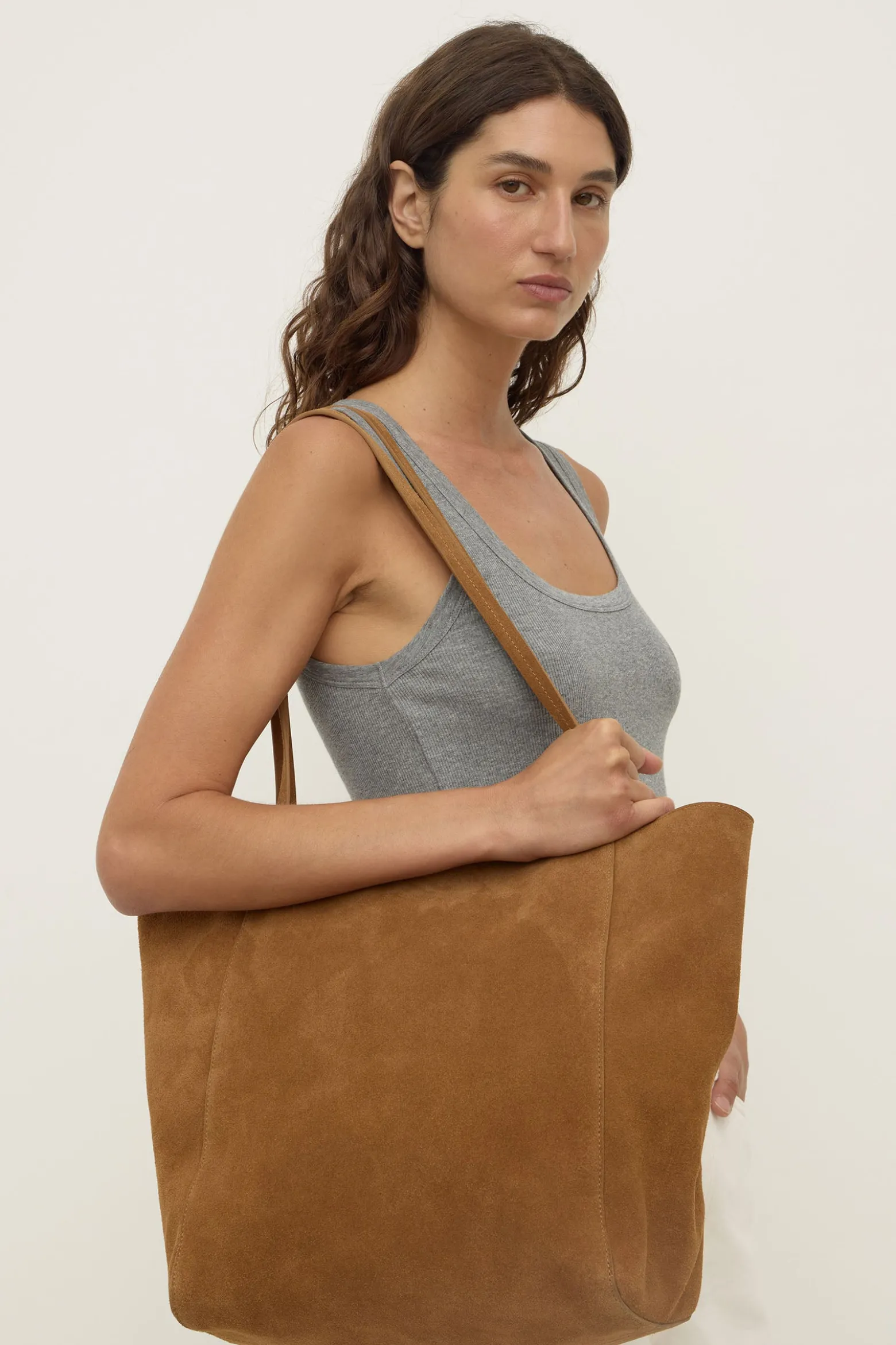 Paige Suede Tote Bag