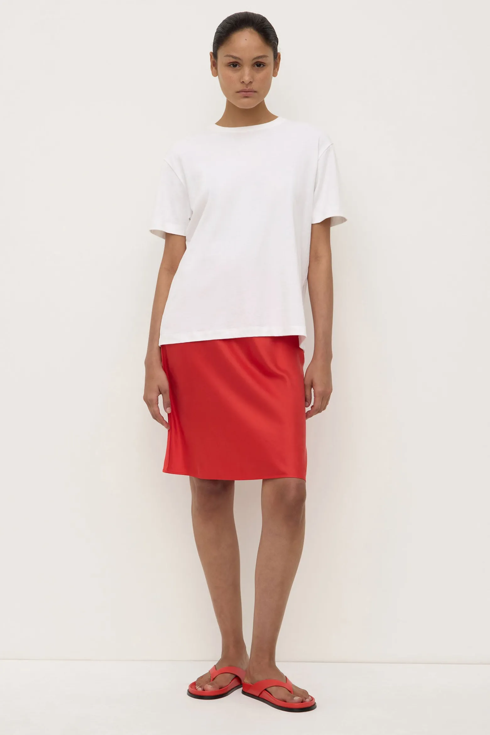 Pippa Silk Knee Length Skirt