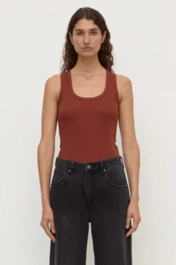 Robyn Scoop Neck Rib Tank