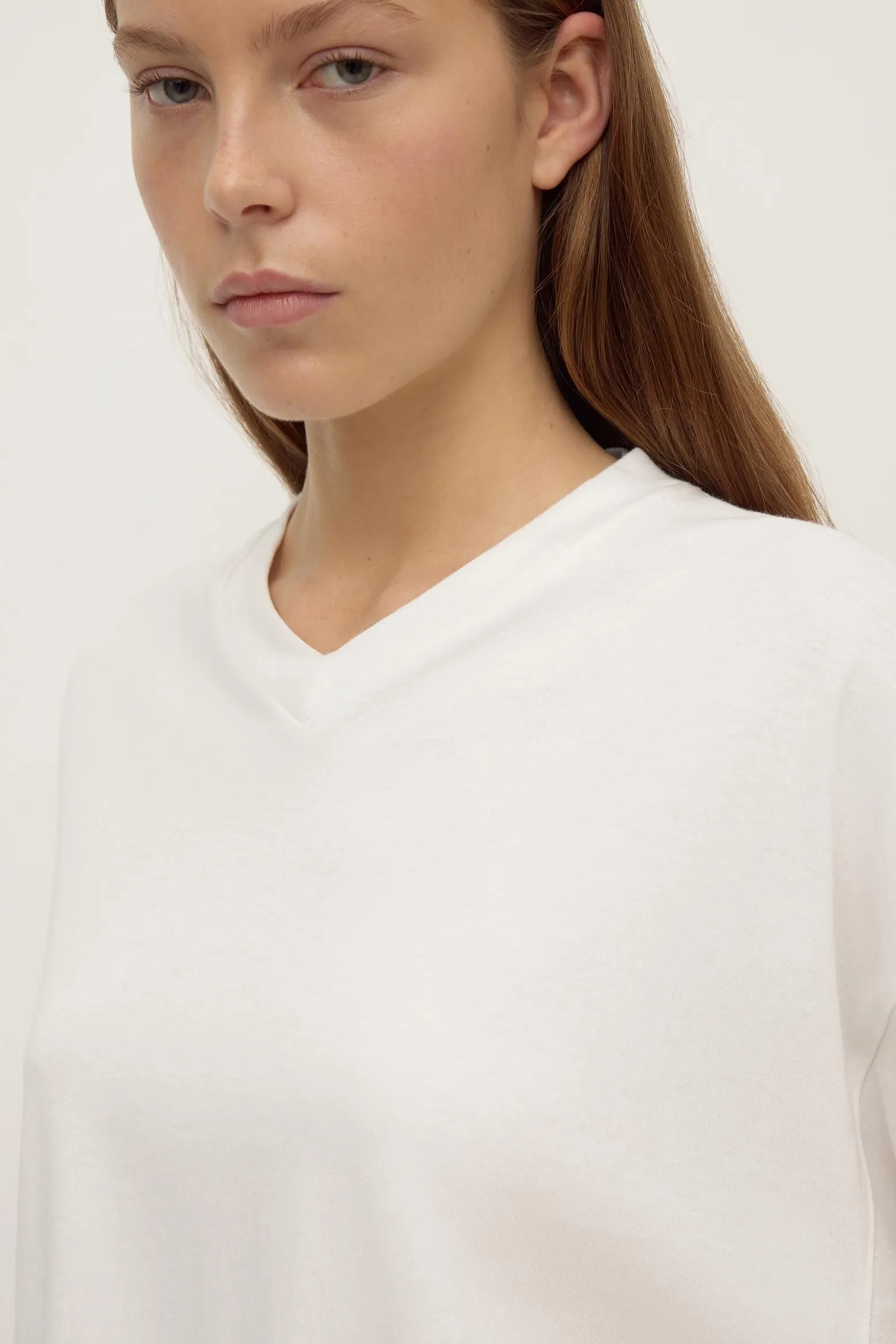 Stella V Neck Long Sleeve Tee