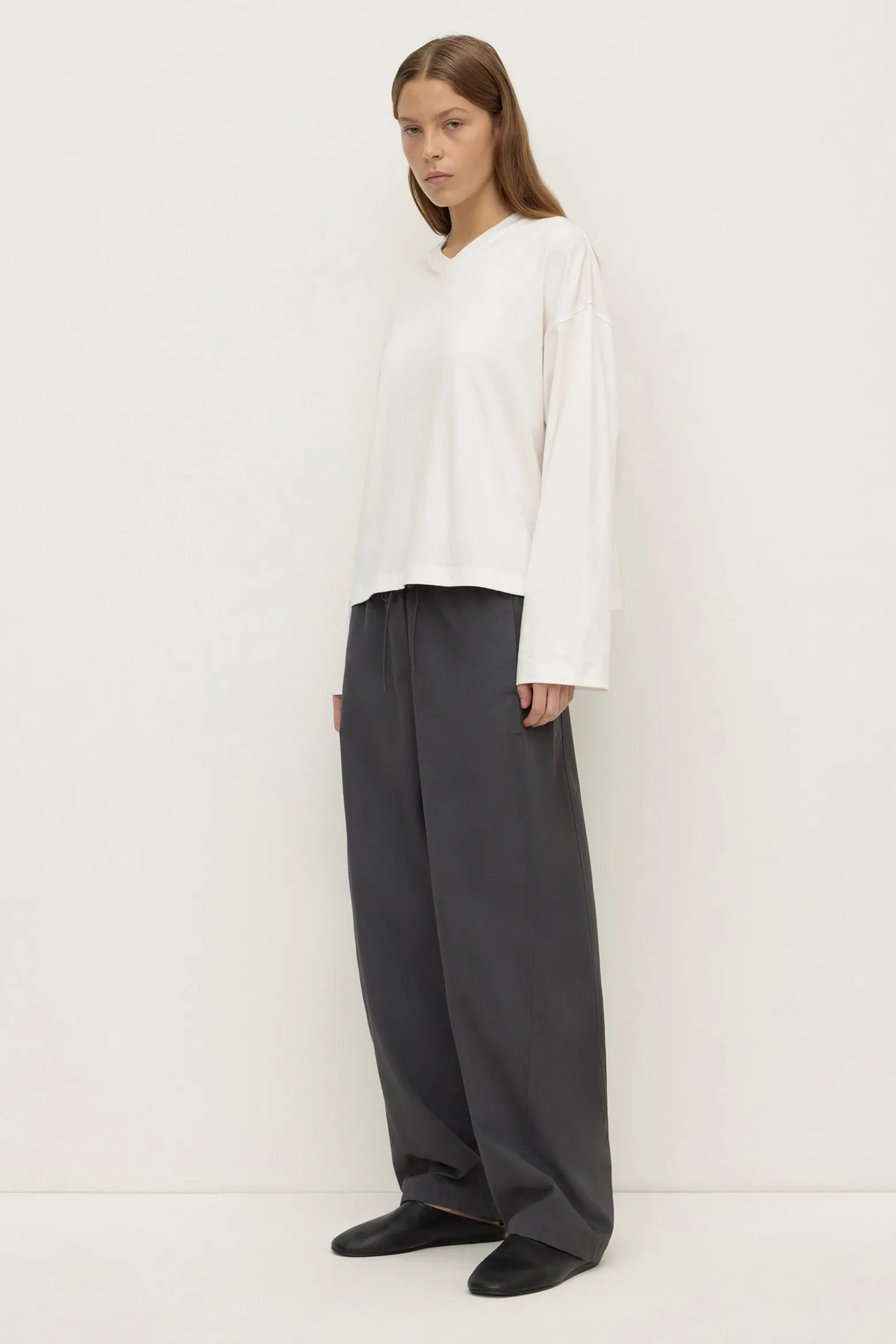 Stella V Neck Long Sleeve Tee
