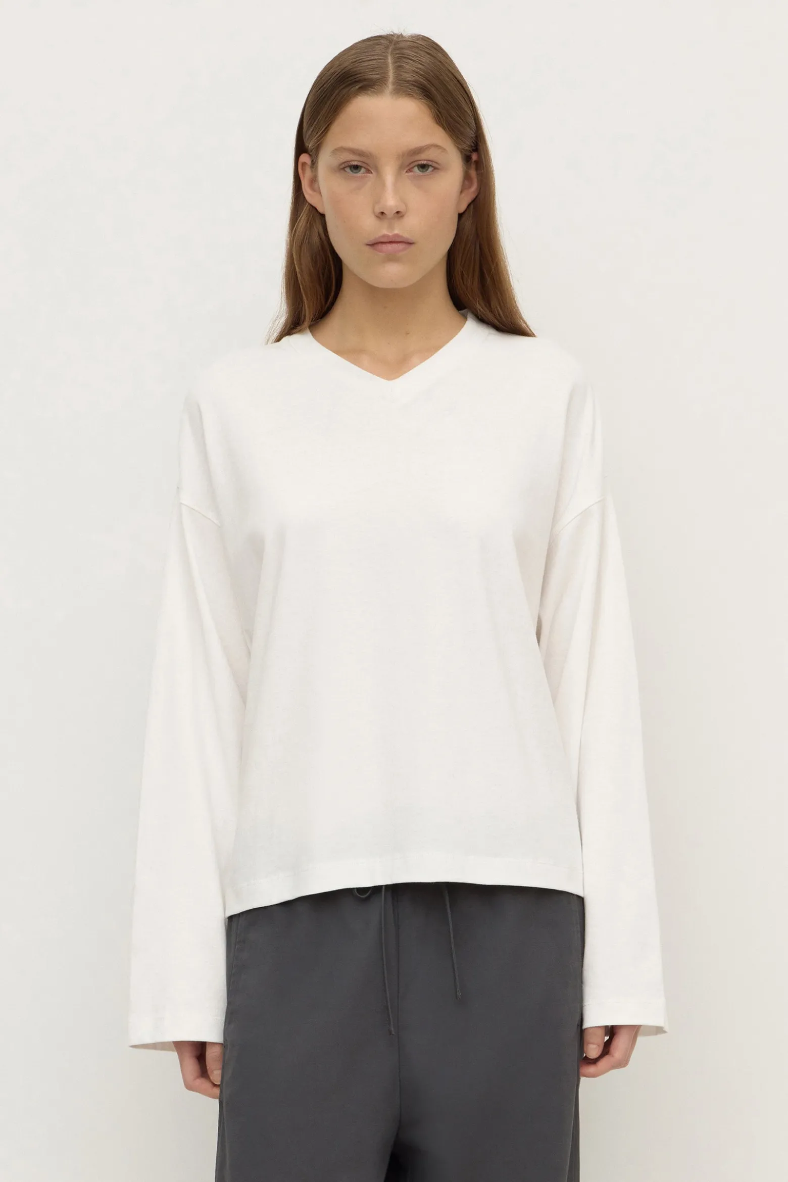 Stella V Neck Long Sleeve Tee