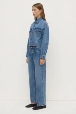 Womens Cropped Denim Jacket