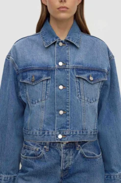 Womens Cropped Denim Jacket