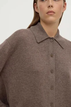 Wool Cashmere Knit Cardigan