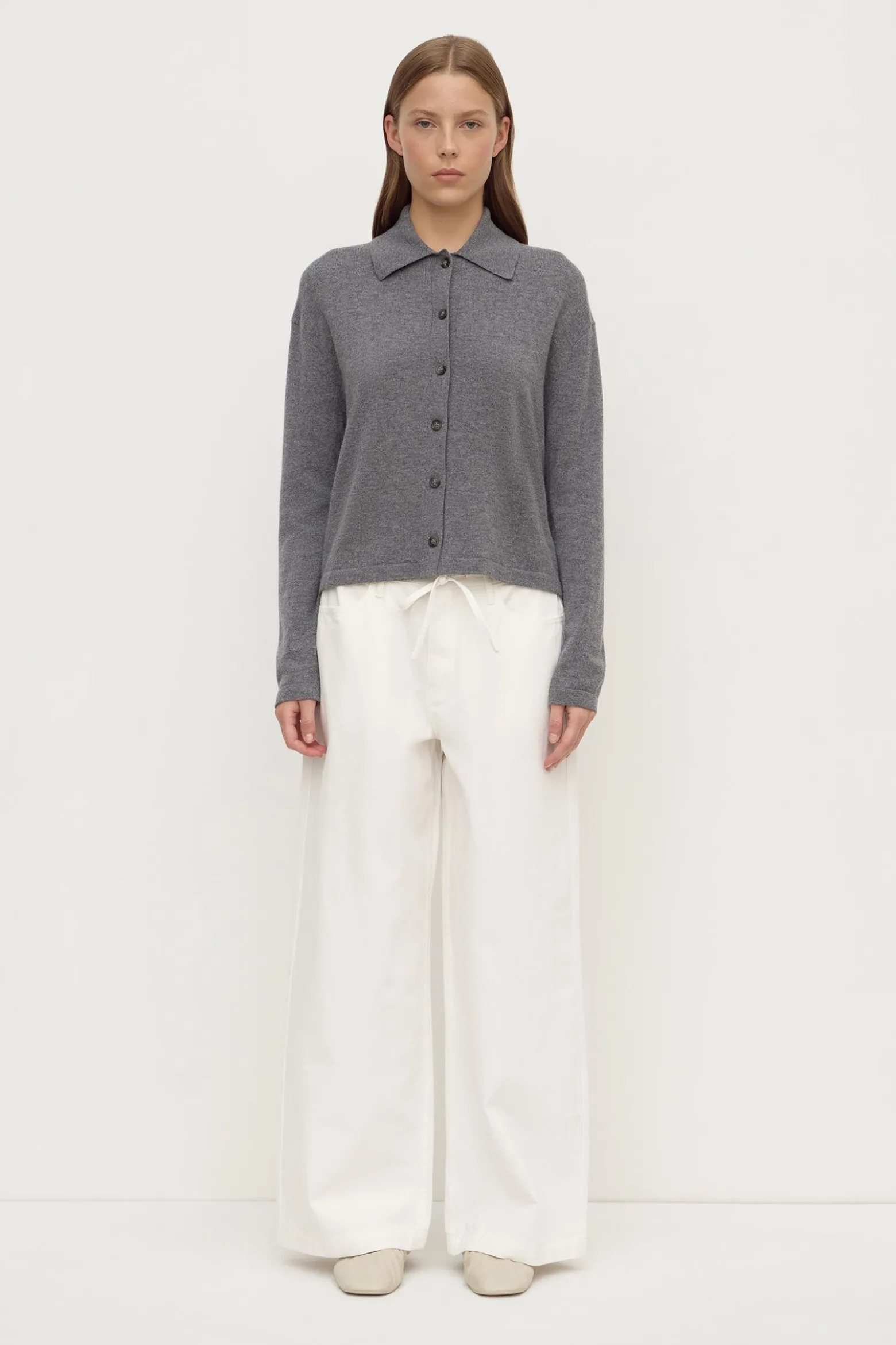 Wool Cashmere Knit Cardigan