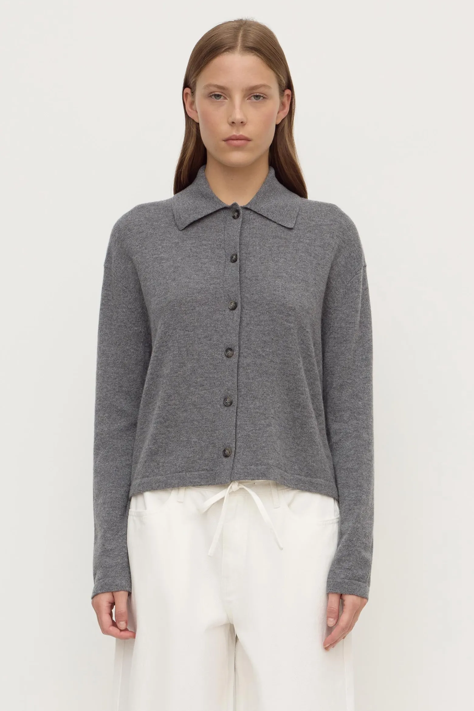 Wool Cashmere Knit Cardigan