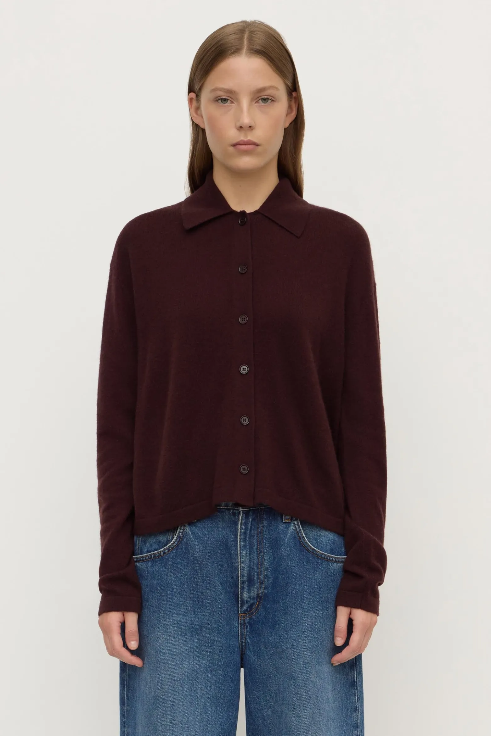Wool Cashmere Knit Cardigan